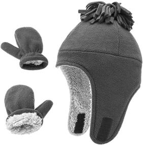 img 3 attached to Gloves Earflap Weather Accessory RoyalBlue Boys' Accessories for Cold Weather