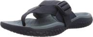 👣 keen men's solr toe post flip flop: ultimate water sandal for comfort and performance logo