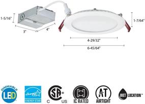 img 3 attached to 💡 Lithonia Lighting WF6 LED 27K: Brilliantly Efficient Illumination