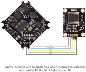 img 3 attached to 📷 BETAFPV M01 AIO Камера: Высококачественный 5,8 ГГц передатчик VTX с OSD и поддержкой SmartAudio для Whoop дронов на 1-2S, таких как Beta65S Beta85 Pro 2 (версия с пинами)