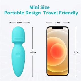 img 3 attached to 💆 Compact Cordless Mini Wand Massager: Rechargeable, Quiet, and Waterproof for Neck, Shoulder, Back, and Body [4.35 * 1.18 inches]