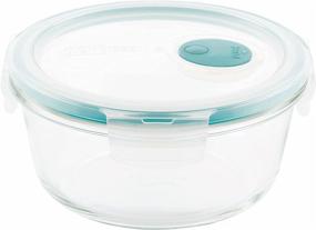 img 4 attached to 🔒 LocknLock Purely Better Glass Food Storage Container: Round-22 oz, Clear with Steam Vent Lid - Best for Freshness and Convenience