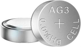 img 3 attached to Long-lasting SKOANBE AG3 LR41 Coin Cell Battery - Pack of 40 for Extended Performance