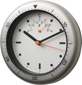 img 4 attached to ⏱️ BAI Convertible Aquamaster Wall & Desk Clock: Elegant Silver Timepiece and Versatile Décor Accent