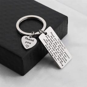 img 1 attached to FUSTMW Nanny Thank You Gift: Show Your Appreciation with this Nanny Keychain and Jewelry Collection