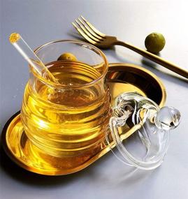 img 2 attached to Lawei Honey Dipper Glass Heat Resistant