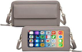 img 4 attached to 👜 Women's Crossbody Cellphone Blocking Shoulder Handbag – Stylish Handbags & Wallets