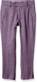 img 3 attached to Isaac Mizrahi Chambray Linen Purple Boys' Clothing - Pants