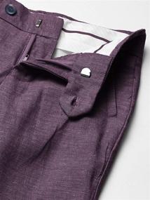 img 1 attached to Isaac Mizrahi Chambray Linen Purple Boys' Clothing - Pants