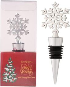 img 2 attached to 🍷 Christmas-themed 4Pack Wine Bottle Stopper - Unique Alloy Stoppers for Festive Decor, Winter Holiday Wedding Party Supplies, Wine Accessory Gift for Hostess - Wine Bottle Corkers