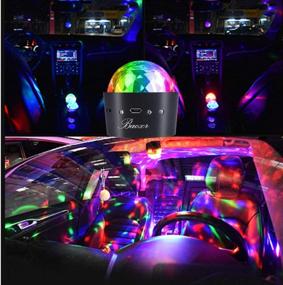 img 1 attached to 🎉 Mini Disco Lights with Powerful Magnets - Magic Ball Lights, LED Stage Lights for Car Atmosphere, Built-in Battery - Ideal Choice for Birthday Party, Christmas, Interior Decoration