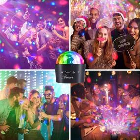 img 3 attached to 🎉 Mini Disco Lights with Powerful Magnets - Magic Ball Lights, LED Stage Lights for Car Atmosphere, Built-in Battery - Ideal Choice for Birthday Party, Christmas, Interior Decoration