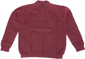 img 3 attached to Boys' Handmade Half Zip Sweater: 100% Alpaca Wool Alpaca Basics