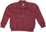 boys' handmade half zip sweater: 100% alpaca wool alpaca basics logo
