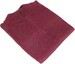 img 1 attached to Boys' Handmade Half Zip Sweater: 100% Alpaca Wool Alpaca Basics