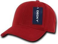 decky fitted cap red 7 logo
