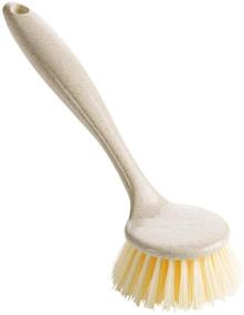 img 3 attached to 🧼 Efficient ALINNA Kitchen Scrub Brush for Spotless Cleaning of Dishes, Pots, Pans, and Sink - Comfortable Long Handle - 2 Pack