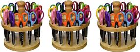 img 3 attached to 📚 School Smart Paper Edger Scissors - Assorted Colors, Set of 12 (3 Pack) - 6-1/2 x 2-1/2 Inches