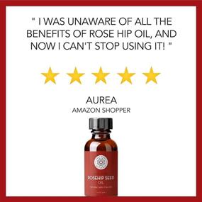 img 2 attached to 🌹 Pure Body Naturals Rosehip Facial Oil - 1oz, Cold Pressed, Unrefined Moisturizer for Face, Nails, Hair & Skin