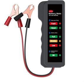 img 4 attached to 🔋 KINGBOLEN 12V Car Battery Tester: Analyzing Battery & Alternator Performance with LED Indication