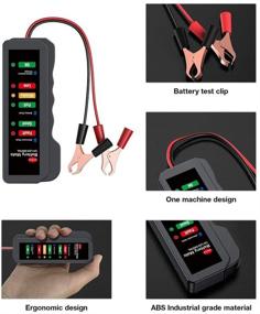 img 2 attached to 🔋 KINGBOLEN 12V Car Battery Tester: Analyzing Battery & Alternator Performance with LED Indication