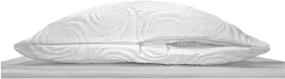 img 1 attached to 🔝 Cooling Adjustable Shredded Memory Foam Pillow - Eco-Friendly, Cold to the Touch, Comfortable - CertiPUR-US Filled - Perfect Pillow for the Perfect Night's Sleep (King, Natural)