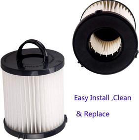 img 1 attached to 🔍 I clean DCF-21 Vacuum Filters Replacement: Washable & Reusable for Eureka Dust Cups - AS1000 AS1040 3270 3280 4230 4240 8810 8860 8870 Upright Vacuums (2 Pack)