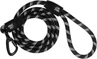 🐾 kruz reflective dog leash - premium safety and control for walking, running, and training - durable rope with soft silicone grip and click & lock snap logo