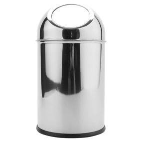 img 1 attached to 🗑️ G.E.T. Enterprises Stainless Steel 6.75&#34; Table Top Trash Can with Mirror Finish, Stainless Steel Coffee Station Collection SSTB-11 (Pack of 1)