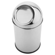 🗑️ g.e.t. enterprises stainless steel 6.75&#34; table top trash can with mirror finish, stainless steel coffee station collection sstb-11 (pack of 1) logo