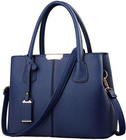 img 2 attached to Life Stylish Leather Vertical Utility Women's Handbags & Wallets and Satchels