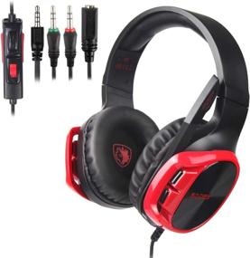 img 3 attached to SADES R17 Gaming Headset: Ultimate Noise-Canceling Headphones for PS4, Xbox One, PC, and More!