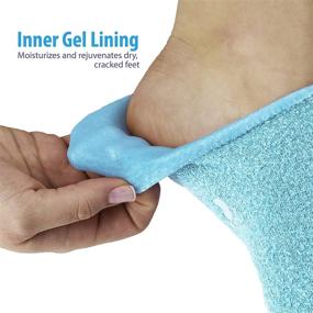 img 3 attached to 🧦 NatraCure Moisturizing Gel Socks: Ultimate Solution for Dry Feet, Cracked Heels, and Rough Calluses – Revitalize Your Skin with Aqua Gel Technology!