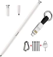 galaxy note 20 pen replacement for samsung galaxy note 20 note20 ultra 5g stylus pen touch pen s pen + usb to type-c adater + tips/nibs + eject pin (white) logo