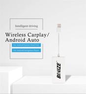 📶 wireless apple carplay/wired android auto usb dongle adapter - mirroring, siri voice control, google maps, waze (android car radio only, no built-in carplay) - wireless white logo