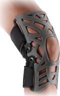 🦵 donjoy reaction web knee support brace: grey, medium/large – enhanced with compression undersleeve logo