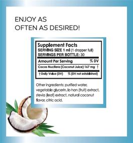 img 1 attached to 🥥 Pure Hydration Coconut Water Drops - Get Refreshed with 30 Servings of 1oz Each (Packaging May Vary)