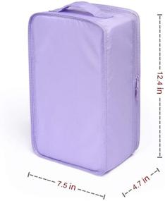 img 2 attached to Travel Foldable Waterproof Organizer Double Multi Colored4 Travel Accessories for Shoe Bags