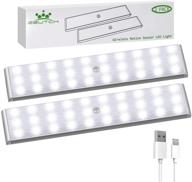 homelife led bars motion sensor lights: wireless rechargeable 30 led under cabinet lighting (2 packs) for stairs, wardrobe, kitchen, hallway логотип