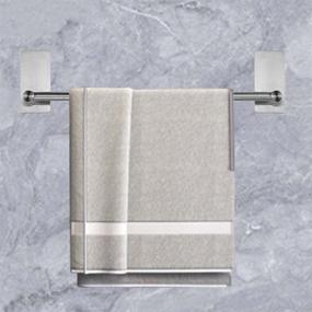 img 3 attached to Premium Bosszi 16-inch SUS 304 Stainless Steel Towel 🧼 Bar: Elegant Self-Adhesive Contemporary Design for Bathroom, Washroom, Kitchen, and more!