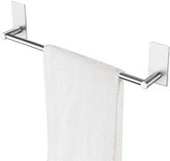 premium bosszi 16-inch sus 304 stainless steel towel 🧼 bar: elegant self-adhesive contemporary design for bathroom, washroom, kitchen, and more! logo