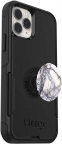 img 1 attached to Bundle: OtterBox Commuter Series Case For IPhone 11 Pro - (Black) PopSockets PopGrip - (White Marble)