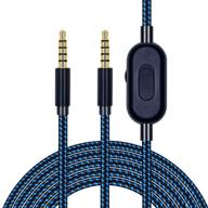 🎧 premium replacement cord with volume control and mute function - 2.0m 6.5ft durable braided cable for astro a10 a30 a40 a50 headset - xbox one, playstation 4, ps4 compatible - 3.5mm jack logo