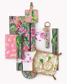 img 1 attached to Lilly Pulitzer Strap Key Fob Key Chain: Fashionable and Functional Accessory for Easy Key Management