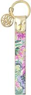 lilly pulitzer strap key fob key chain: fashionable and functional accessory for easy key management logo