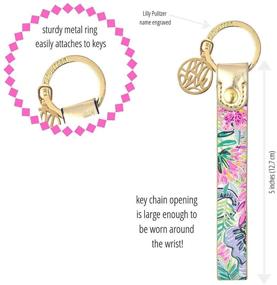 img 3 attached to Lilly Pulitzer Strap Key Fob Key Chain: Fashionable and Functional Accessory for Easy Key Management