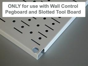 img 1 attached to 🔴 Red Wall Control Pegboard Spray Can Holder Bracket and Aerosol Can Organizer for Wall Control Pegboard and Slotted Tool Board