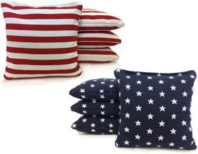 img 4 attached to 🎉 Premium Tailgating Pros Johnson Enterprises Handmade Stars and Stripes 8 Regulation Cornhole Bags - Top Quality for the Perfect Game!