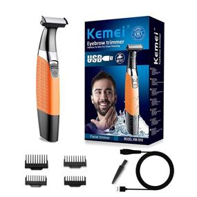 img 3 attached to Waterproof Electric Shaver for Men, Beard Trimmer, Wireless USB Rechargeable Body Groomer and Hair Remover - Perfect for Eyebrows, Facial Hair, and Body Hair – Suitable for Men and Women