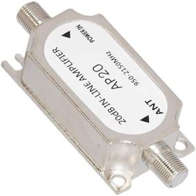 img 2 attached to 📡 Усилитель сигнала спутниковой связи SaferCCTV Inline Amplifier 950-2150 МГц - усиление 20 дБ, замена антенны Dish Network AMP для кабелей Directv FTA RG6, улучшение приема и безопасности.